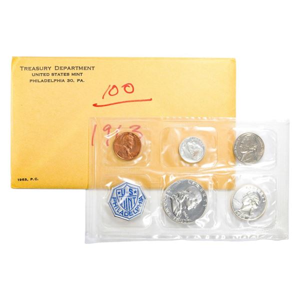 1963 (5) Coin Proof Set in Envelope