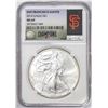 Image 1 : 2014 $1 American Silver Eagle Coin NGC MS69 San Francisco Giants