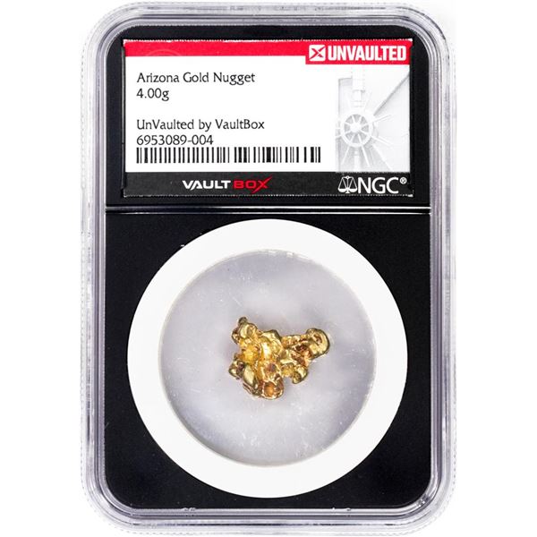 4.00 Gram Arizona Gold Nugget NGC Vaultbox Unvaulted