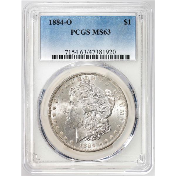 1884-O $1 Morgan Silver Dollar Coin PCGS MS63