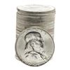 Image 1 : Roll of (20) Brilliant Uncirculated 1958-D Franklin Half Dollar Coins