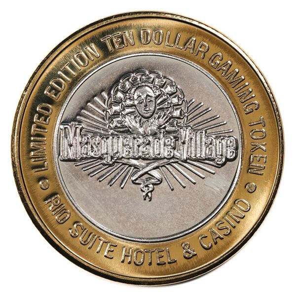 .999 Silver Rio Suite Hotel Las Vegas, NV $10 Casino Limited Edition Gaming Token