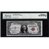 Image 1 : 1935A $1 Hawaii WWII Silver Certificate Note Fr.2300 Legacy Choice New 63PPQ
