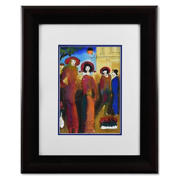 Moshe Leider Original Watercolor On Paper