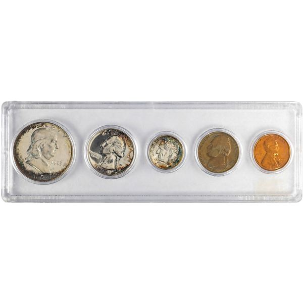 1955 (5) Coin Proof Set Nice Toning