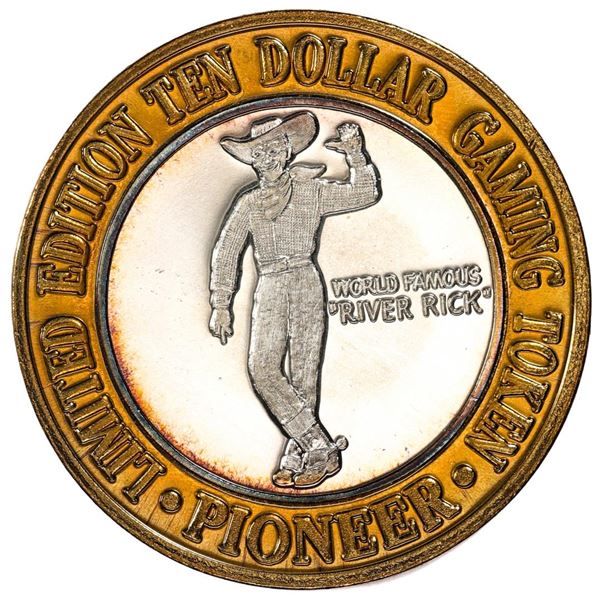 .999 Fine Silver Pioneer Laughlin, Nevada $10 Limited Edition Gaming Token