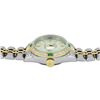 Image 5 : Rolex Ladies Two Tone Silver Index Emerald and Diamond Datejust Wristwatch
