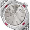 Image 1 : Rolex Ladies Stainless Steel Ruby And Diamond Date Wristwatch With Rolex Box