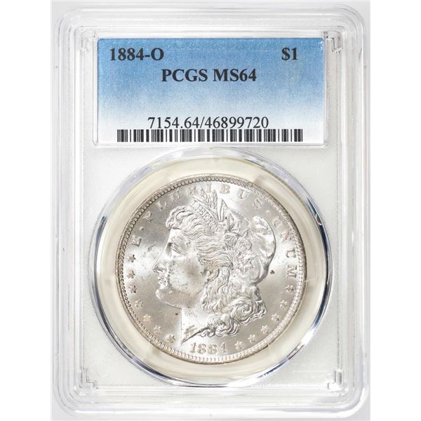 1884-O $1 Morgan Silver Dollar Coin PCGS MS64