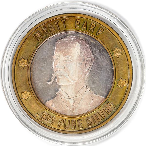 .999 Silver Lawmen Series Wyatt Earp $10 Limited Edition Casino Gaming Token