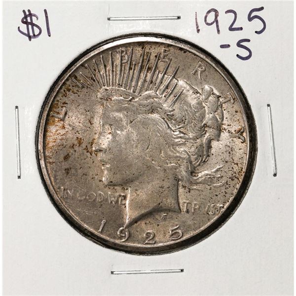 1925-S $1 Peace Silver Dollar Coin