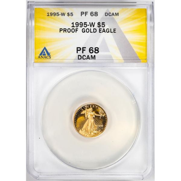 1995-W $5 Proof American Gold Eagle Coin ANACS PF68DCAM