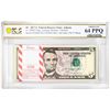 Image 1 : Pack of 2017A $5 Federal Reserve STAR Notes Atlanta Fr.1998-F* PCGS Choice UNC 64PPQ