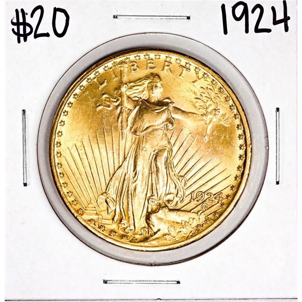 1924 $20 St. Gaudens Double Eagle Gold Coin