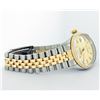 Image 6 : Rolex Men's Two Tone Champagne Index Datejust Wristwatch