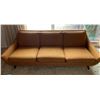 Image 3 : House of Braemore Vintage Elegant Upholstery 3 Seat Sofa Orange 90W x 33D x 31H