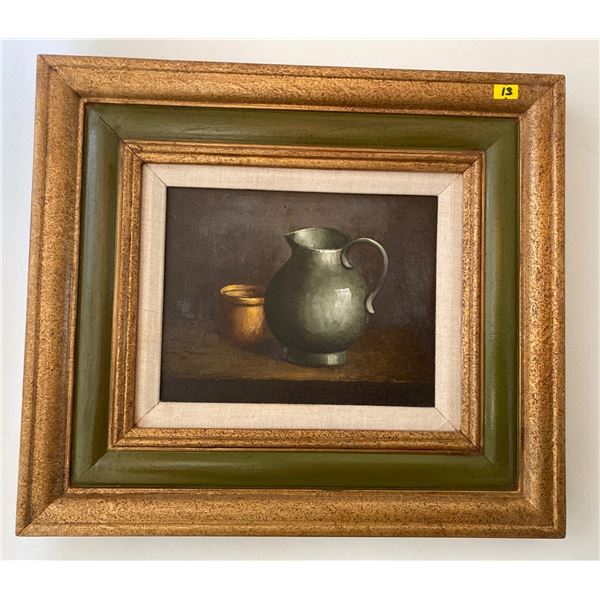 Oil Painting w/ Wood Frame Artist Unknown