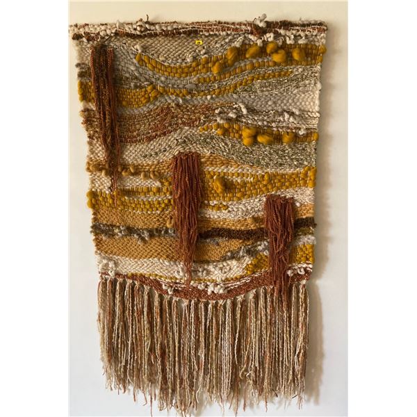 Large Vintage Macrame Wall Hanging 33 x 61