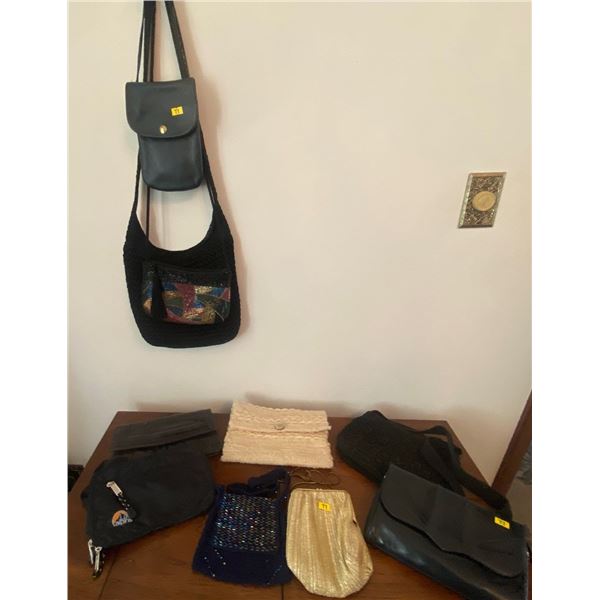 Vintage Purse Lot Leather Beading Henry Birks AP RO EL