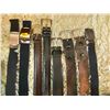 Image 2 : Assorted Vintage Belts & Suspenders Leather Woven Size L 38-40