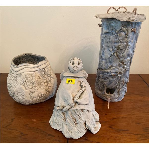 Ceramic Bird House Decorative Glass Pot & Statue