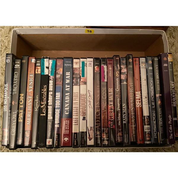 Assortment of New & Old DVDs 24 Total