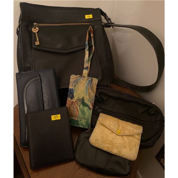 Purse & Wallet Lot Fossil Bentley Leather