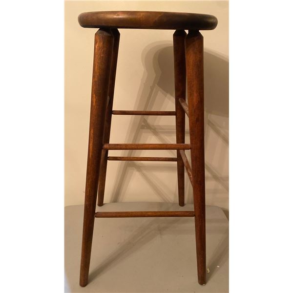 Beautiful Mahogany Bar Stool 31" H