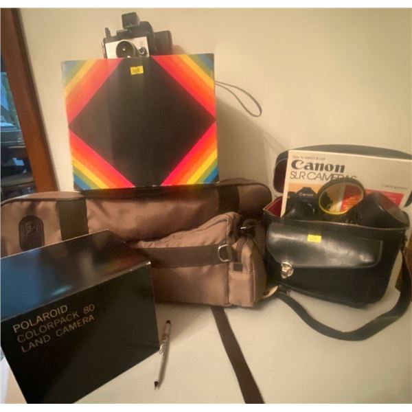 Vintage Camera Accessories Canon Lenses Tripod Straps