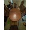 Image 3 : Vintage Wood Dining Table w/ 6 Wood & Velvet Dining Chairs