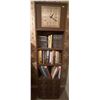 Image 1 : London Clock Book Shelf w/ Cabinet Wood 17 x 8 x 66
