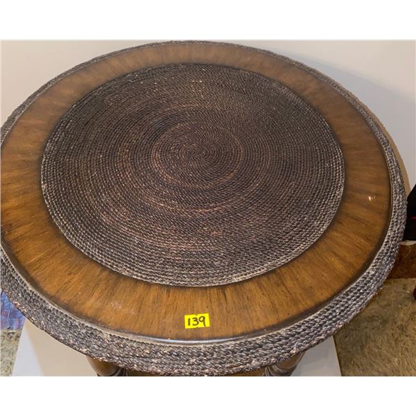 Woven Basket Macrame Wall Hanging Stoneware Canister w/ Lid Video Cassette Decorative Storage