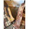 Image 4 : Vintage Brown Plaid Rocking Chairs w/ Wood Base 31 x 38 x 34