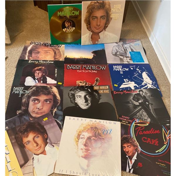 Barry Manilow Record Collection 12 Records ! Book