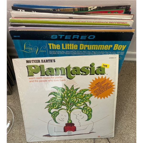 Vintage Holiday Festive Records