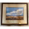 Image 1 : Framed Painting Artist Unknown Landscape Portrait 22 x 18
