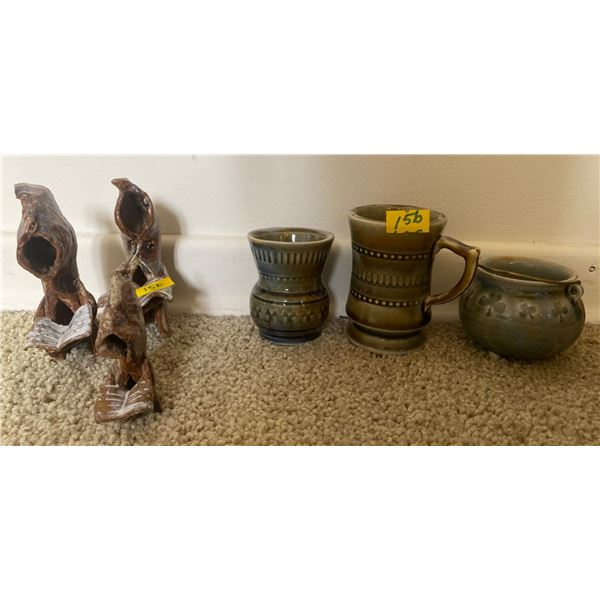 Assorted Handmade Pottery Decorative