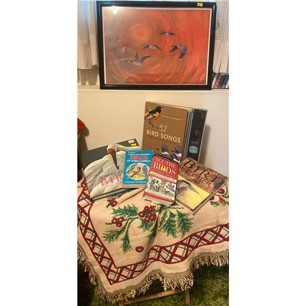 Robert Bateman Birds Book Knit Bird Throw Blanket Framed Bird Wall Hanging & More Bird Swag