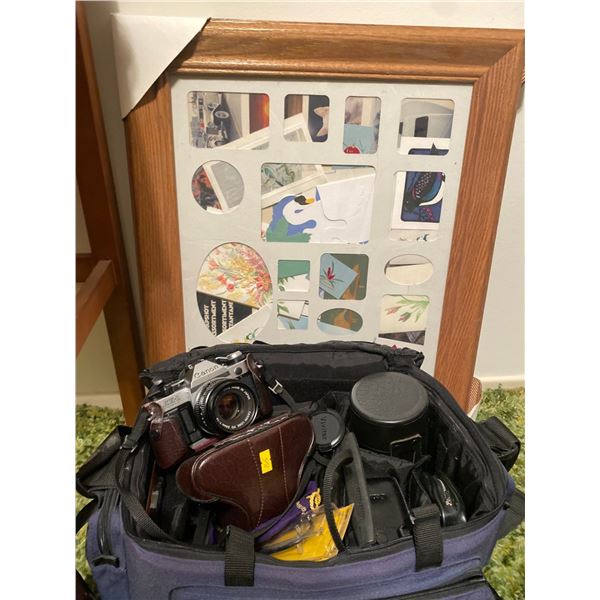 Vintage Canon Camera w/ Accessories & Travel Bag