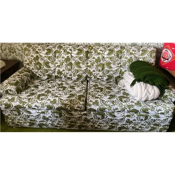 Sealy Convertible Redibed Sofa Green 78L x 36D x 33T