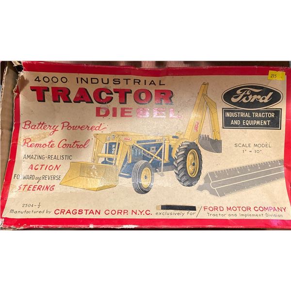 Battery Powered Remote Controlled Tractor Vintage Cragstan Corr NYC