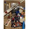 Image 2 : Brand New Home Repair Starter Kit 3 ft Level Master Locks Pliers Measuring Sticks T Bevel & More