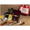 Image 3 : Assorted Household Items Tobacco Pipes & Trinkets New Gloves Knife w/ Leather Carry Case & More