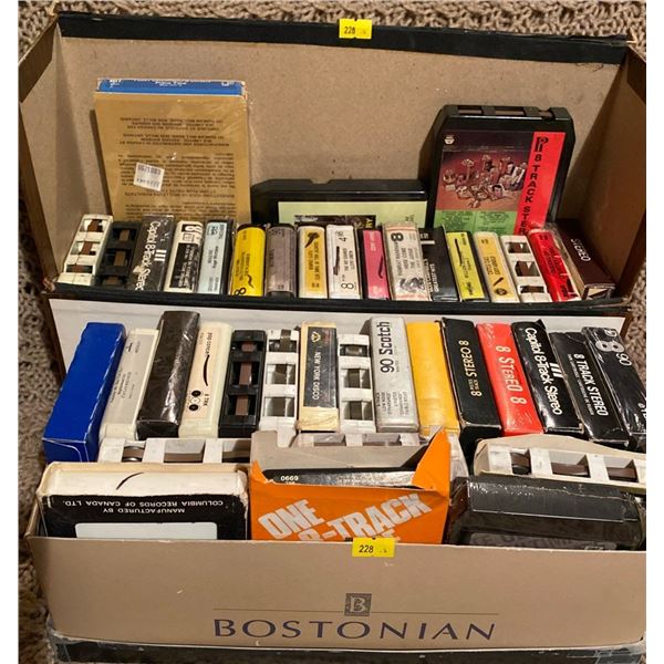 Box of Assorted 8Track Cassettes