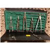 Image 1 : Vintage Protractors Set w/ Case Geometry Stationary Leather Travel Case