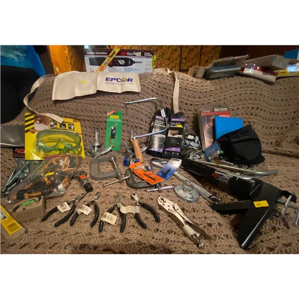 Random Tools & Household Items Chaulking Dispenser Vice Grips Hand Saw Clamps & More
