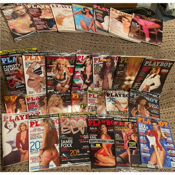 Playboy Magazines New & Old Kim Kardashian Paris Hilten Carmen Electra & More