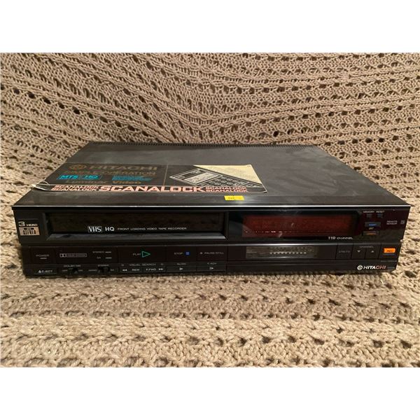 Hitachi VHS Front Loading Video Tape Recorder HQ