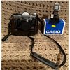 Image 1 : Vintage Canon AE-1 Camera w/ Carry Case & Casio Digital Wrist Watch