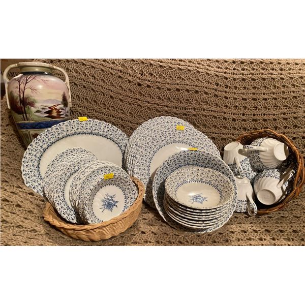 Vintage Bone China Serving Set 8 Settings